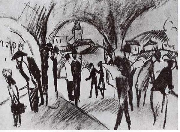 August Macke Arcade in Thun oil painting picture